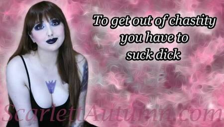Get out of Chastity by Sucking Dick - WMV SD 480p
