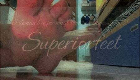 I demand a personal foot massage slave!!!