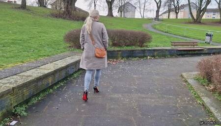 A strange guy kicks my shoe into the lake HD mp4 1920x1080