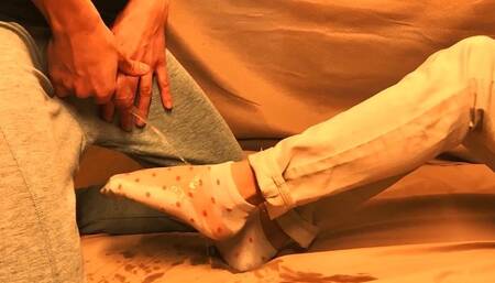 Dripping wet ankle socks after a long day (artwork without audio)