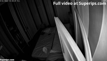 IPCAM – French teen girl is masturbated by her boyfrien