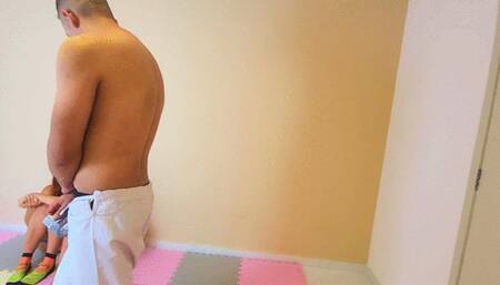 Bondage double slaves, by Manu, Poppy and Scofild, (cam BJJ Badgirl) - FULL HD