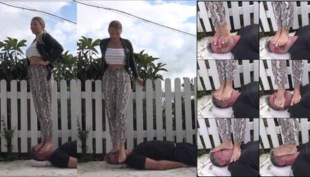 GABRIELLA - Holidays in the villa - EXTREME facestanding, throatstanding, facetrampling, foot domination