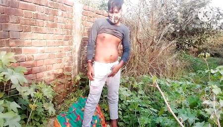 Indian Lucknow amature boy cumshot in the outdoor jungle full hd Hindi sex video