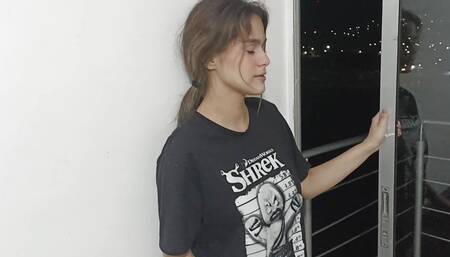 I Fuck My Stepsister on the Balcony with a Beautiful View