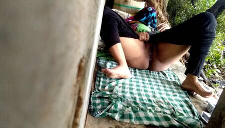 Stepmom Fucked Hard in Farmhouse Risky Outdoor Sex