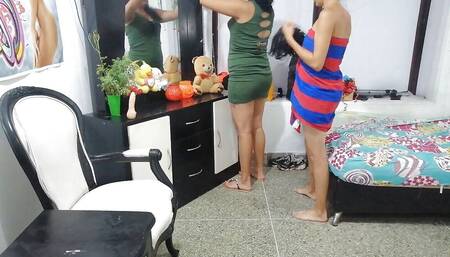 While Organizing My Room My Horny Stepmother Looks for Me so That I Fuck Her and Give Her Oral Sex