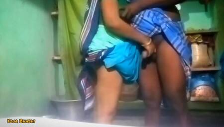 Indian Village Maid Sex with House Owner After Floor Cleaning