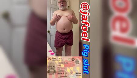 Jim Elliott exposed cumpig cuckold