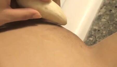 Tsubasa Akimoto, Banana Pussy tease.