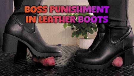 Boss Punishment in Leather Boots - (Slave POV Version) - TamyStarly - Bootjob, Shoejob, Ballbusting, CBT, Trample, Trampling, High Heels, Crush, Crushing