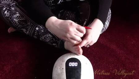 Classic Cherry Red Toenails