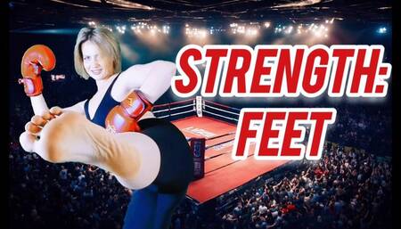 POV boxing with Feet in Face