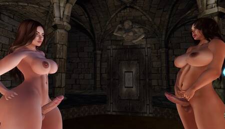 Shemale cock to cock wrestle and sexfight LOW