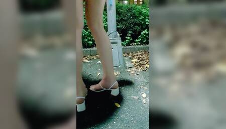 Crossdressertingting Outdoor Anal