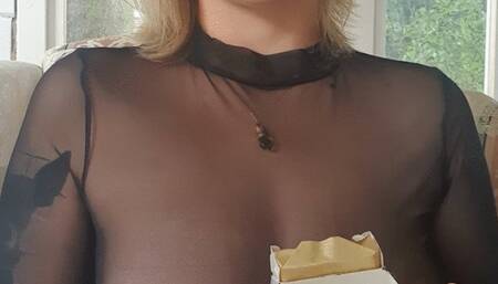 Short Hair Collection - Smoking two at Once with Nipple Sticker