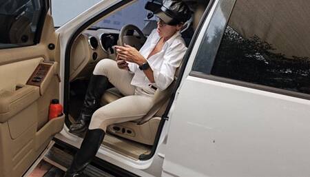 Milah Arches smell the divine scent of my worn socks