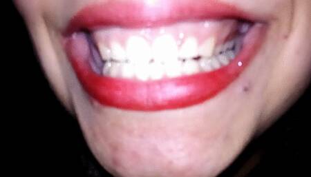 Show my mouth and teeth 3