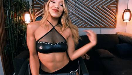 Brenda Biceps strength meets sensuality video - pump and flex with insane rear bicep peaks