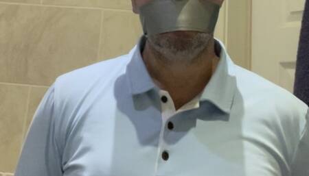 Bound and Wrap Tape Gagged Detective