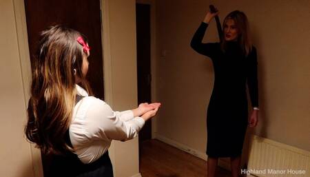 Hand Tawsing For Two Naughty Schoolgirls