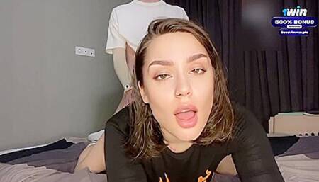 Good View Couple - Hot Student Gives Blowjob And Rides Cock As She Was Taught In College Dorm