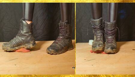 Adidas Combat Boots and Socks Cock Crush I Zoe Cheval