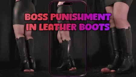 Boss Punishment in Leather Boots - (Vertical Version) - TamyStarly - Bootjob, Shoejob, Ballbusting, CBT, Trample, Trampling, High Heels, Crush, Crushing