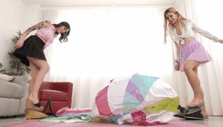 Inflatable party with Valerie and Margherita ( 1 PART )