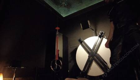 Shaving my slave's head to objectify him