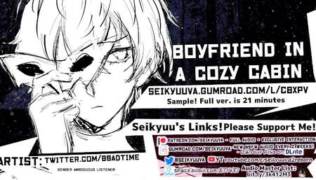 [NSFW Boyfriend ASMR] Cozy Cabin Secret Fuck