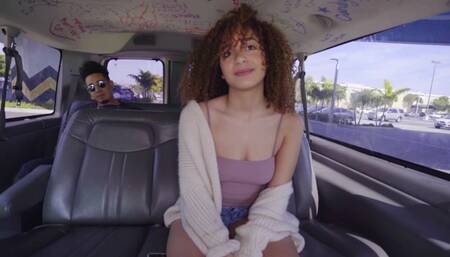 BANGBROS - 18yo Teen Mariah Banks Looking Super Cute, Riding Dick Like Champ In A Dank Van