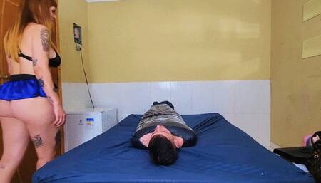 Farting carnaval Brazil 2024, part 1, by Miss Bowie and Slave Scott, (cam by Manu) FULL HD