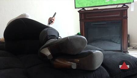 Fucking her thigh gap and pre cum on her tights