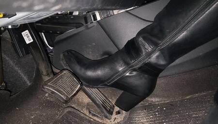 Driving to Work in Knee High Boots