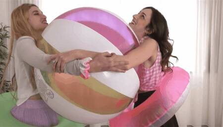 Inflatable party with Valerie and Margherita ( 2 PART )