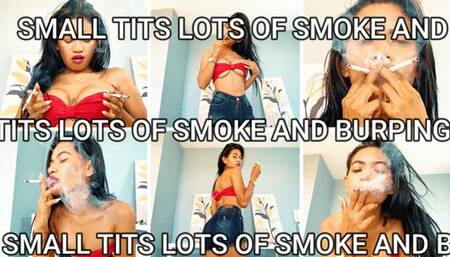 SMOKING BURPING SMALL TITS