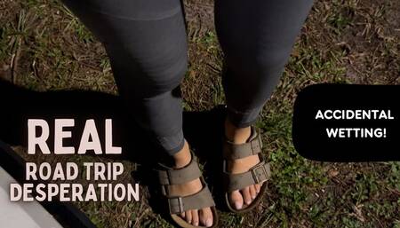 Real Roadtrip Desperation - Accidental Wetting 1080p