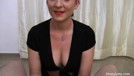 She sucks and swallows!