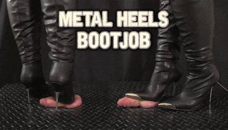 Metal Heels Bootjob, Full Leather Mistress - (Close Version) - TamyStarly - Ball Stomp, Bootjob, Shoejob, Ballbusting, CBT, Trample, Trampling, High Heels, Crush, Crushing