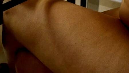 Gassy and bloated cumming hard