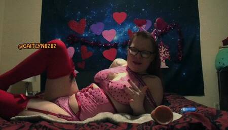 Valentine's Day Lingerie Anal Dildo Fuck