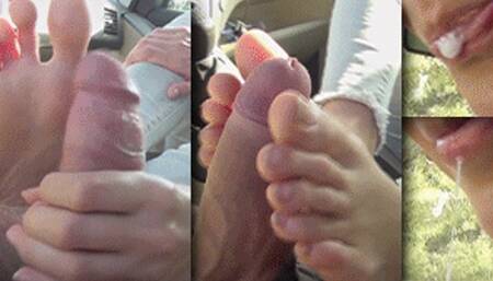 HD FOOTJOB HANDJOB CUMSHOT | Un ora con la Principessa Sophie PARTE 4 HD | FOOT WORSHIP SPIT ON COCK