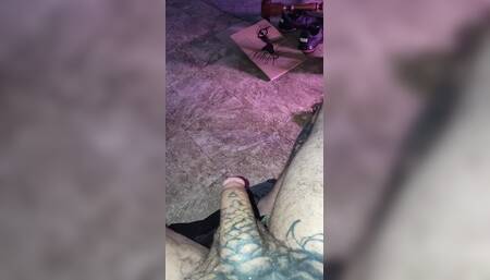 Tattooed Cock Wanking