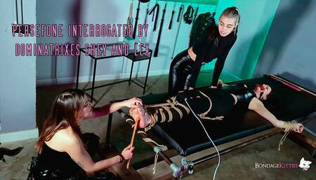 Persefone Interrogated by Dominatrixes Shey and Lex - Spanish (Sub:English) - WMV, HD720