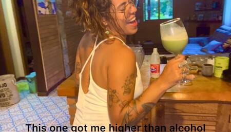 PREPARING A DRINK WITH A DIFFERENT AROMA ALCOHOL MAKES ME FART A LOT