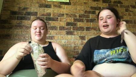 duo face stuffing burgers & kebabs ????