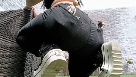 Giantess Debora play with his toys