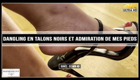 Dangling en talons noirs !