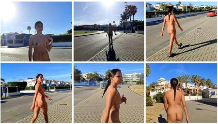 In public walking naked on the street